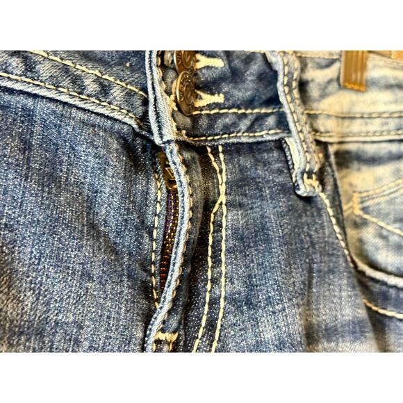 Vigoss The New York Boot Cut Mid Rise Jeans Size 11/12 Rhinestone Y2K - Picture 12 of 16